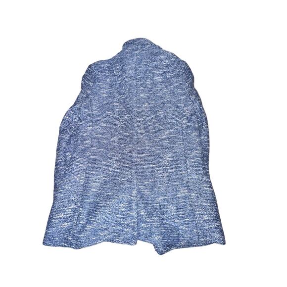 Talbots Tweed Double Breasted Blazer Women's Size 2 Blue White Pockets NWT - Picture 7 of 9